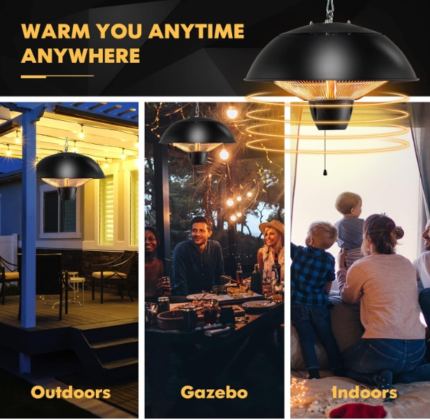 IPX5 waterproof rating heater